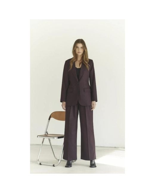 Blazers co'couture de color Purple