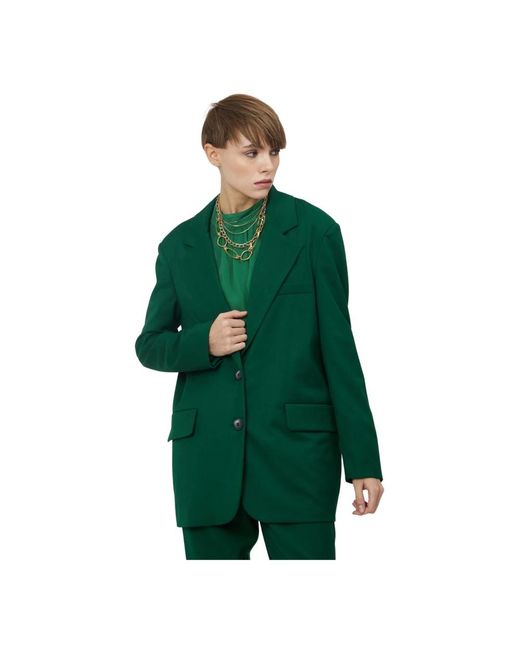 Silvian Heach Green Blazers