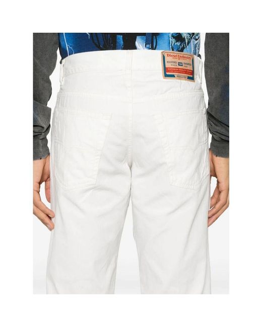 DIESEL Creme hose modern eleganz statement in White für Herren
