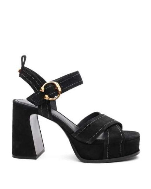 Ash Black High Heel Sandals