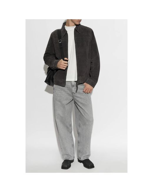 AllSaints Rhone Suede Jacket in het Black voor heren