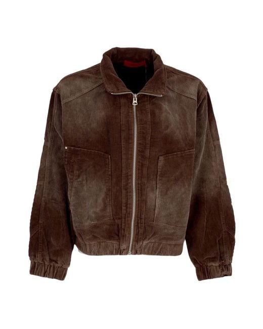 Acupuncture Brown Light Jackets for men