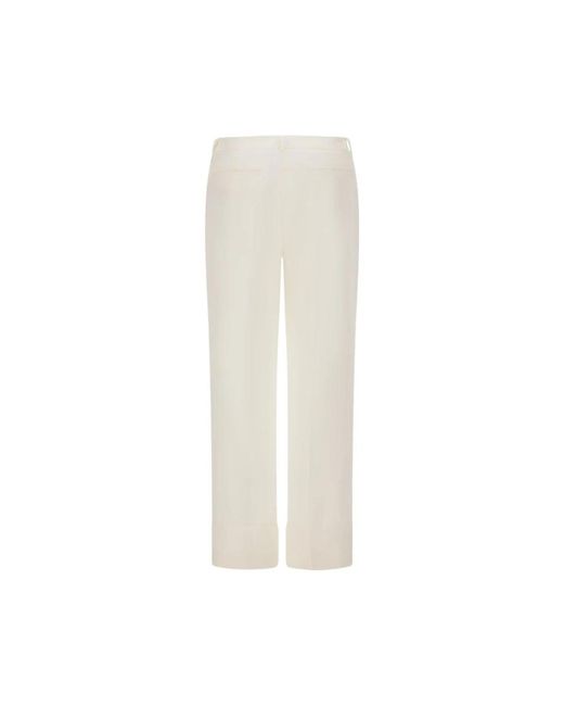 Herno White Cropped Trousers
