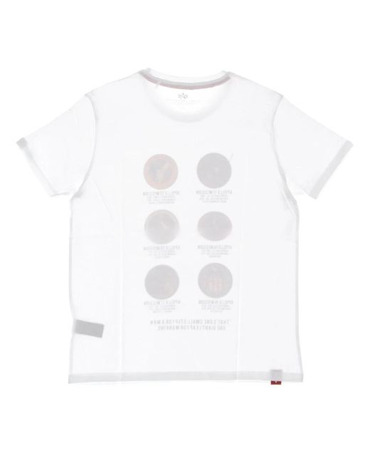 Alpha Industries White T-Shirts for men