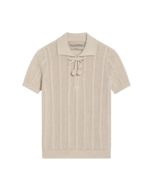 Valentino Garavani Natural Polo Shirts