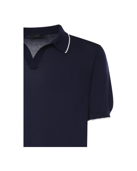 Fay Blue Polo Shirts for men