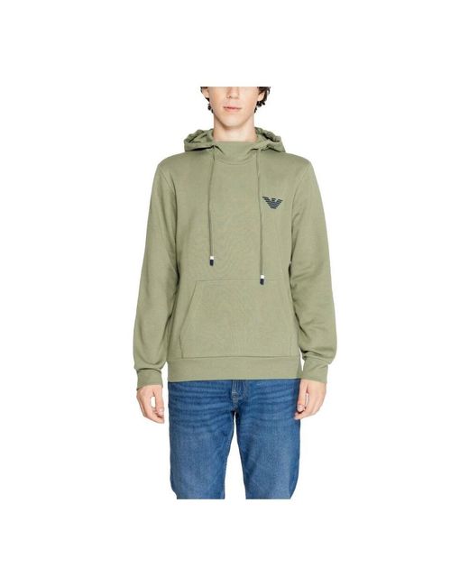Emporio Armani Grüner baumwollmischpullover herbst/winter in Green für Herren
