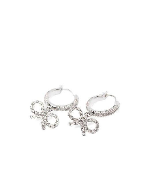 Self-Portrait White Earrings