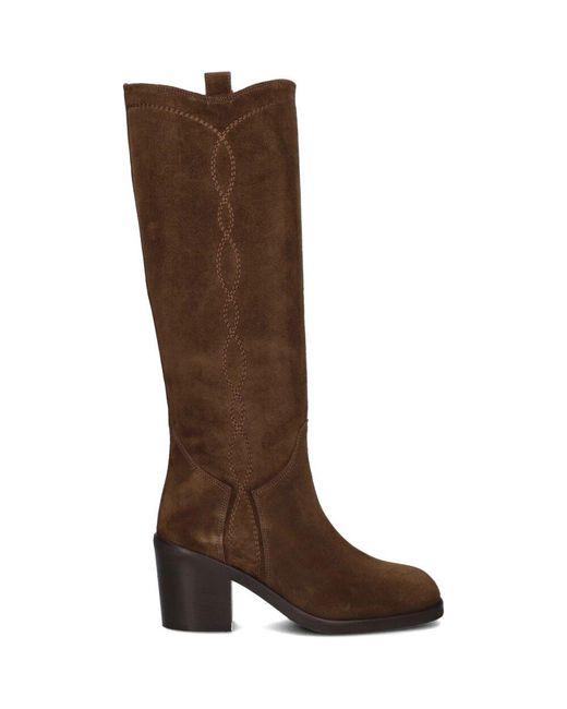 Stefano Lauran Brown Wildleder Hohe Stiefel