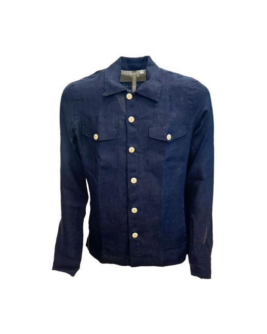 Casual Shirts di Eleventy in Blue da Uomo