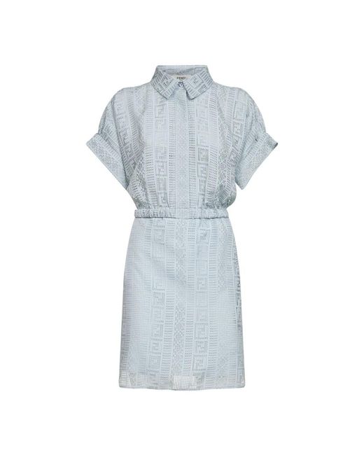 Fendi Blue Short Dresses