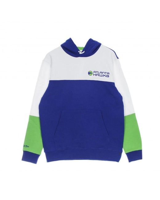Mitchell & Ness HoodieBA Fusion Fleece 2.0 Hartholzklassiker Atlhaw in Blue für Herren