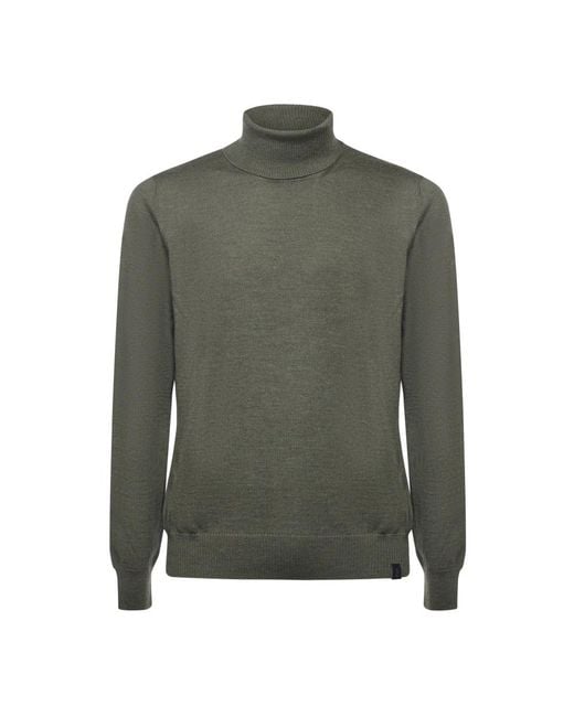 Fay Wool Turtleneck in Green für Herren