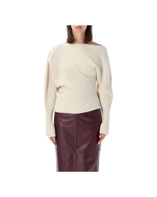 Alberta Ferretti Red Round-Neck Knitwear