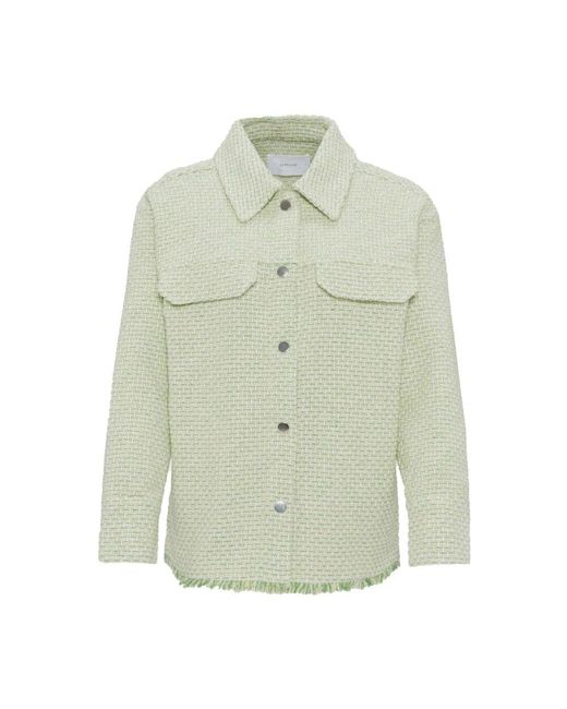 Opus Green Tweed-Jacke Für Modebewusste Frauen