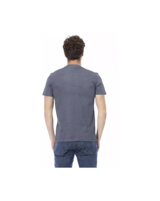 Baldinini Herren Trendiges Graues Baumwoll-T-Shirt in Blue für Herren