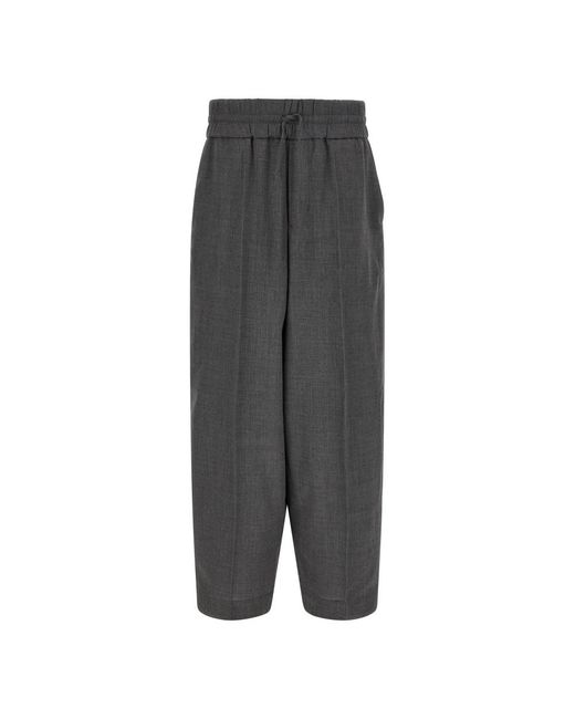 AMI Wijde Broek in het Gray voor heren