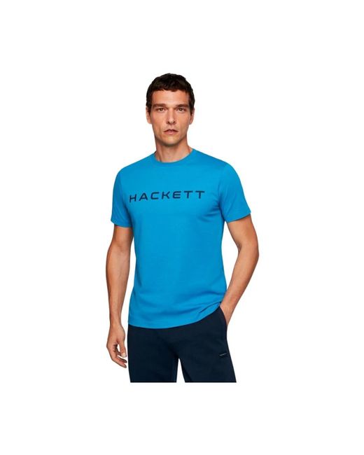 T-shirt uomo in cotone di bufalo di Hackett in Blue da Uomo