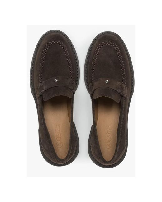 ESTRO Brown Loafers