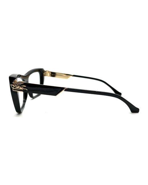 Etro Black Stilvolle Brille