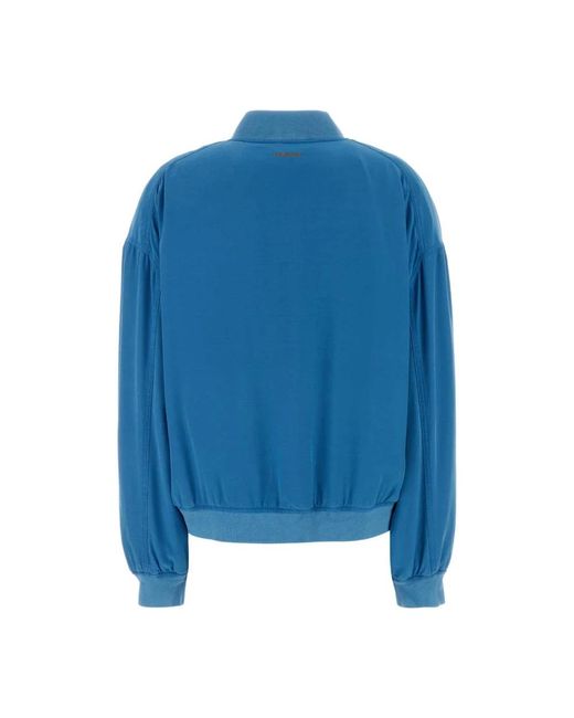 Versace Blue Bomber Jackets
