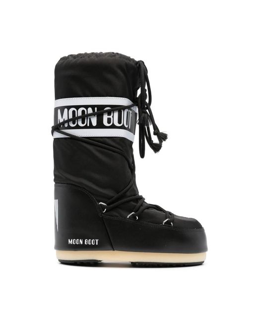 Moon Boot Black Winter Boots