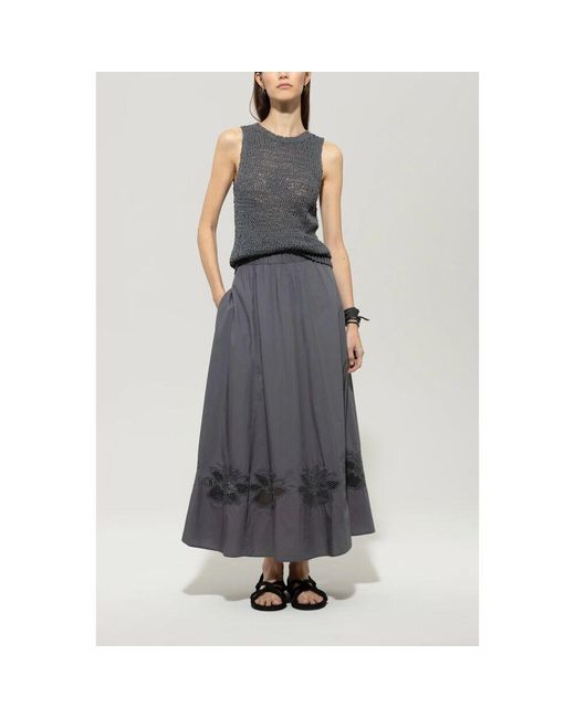 Sleeveless Tops Luisa Cerano de color Gray