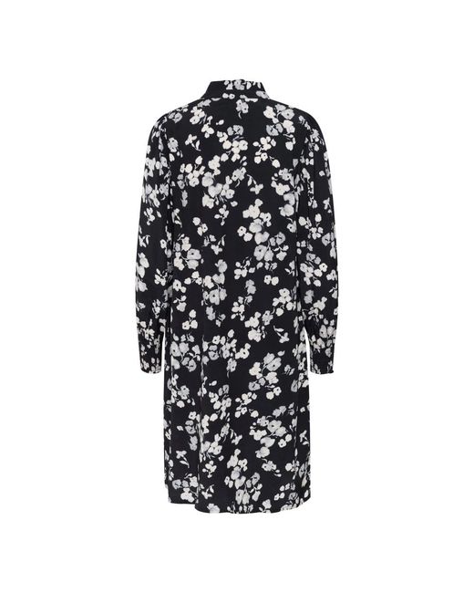 Shirt Dresses Kaffe de color Black