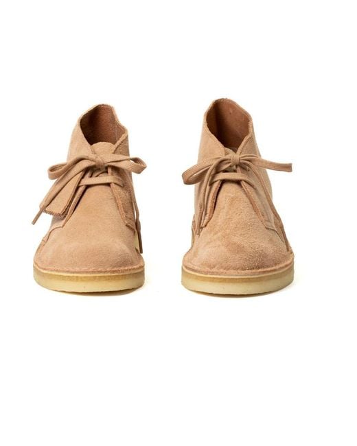Clarks Natural Lace-Up Boots