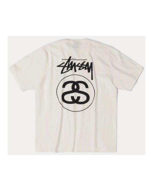 Stussy Basic T-Shirt in het White voor heren