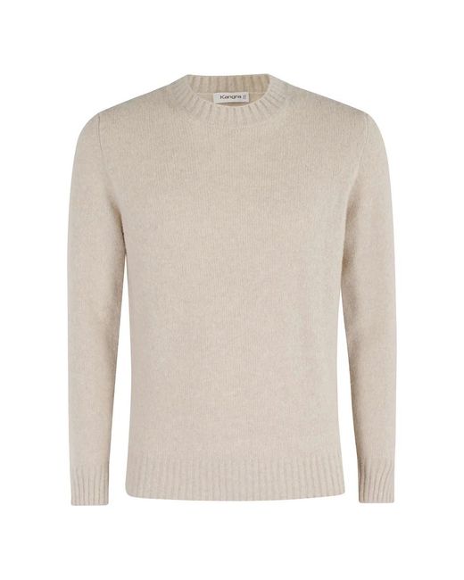 Kangra Natural Round-Neck Knitwear for men