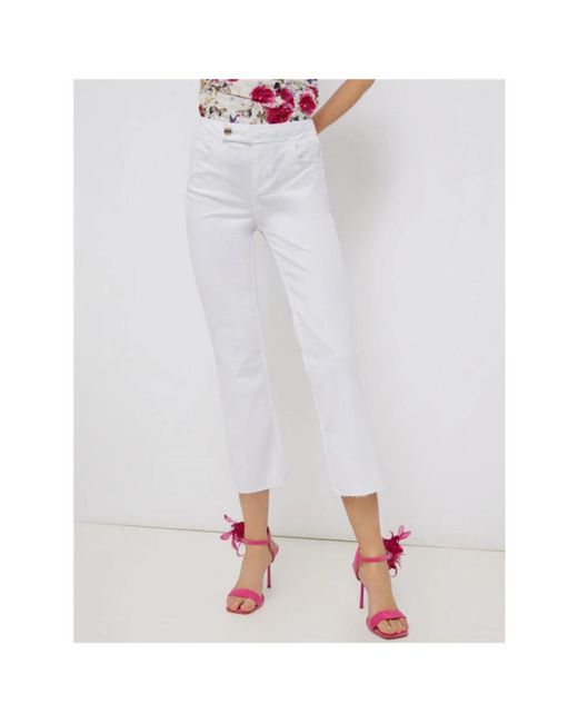 Liu Jo White Cropped Jeans