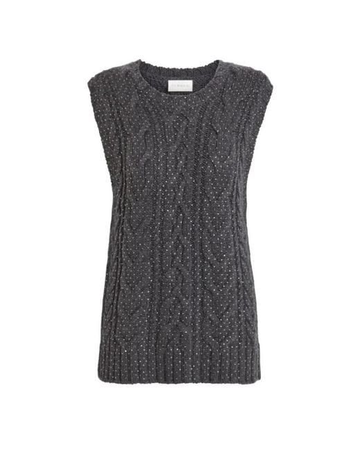 P.A.R.O.S.H. Gray Round-Neck Knitwear