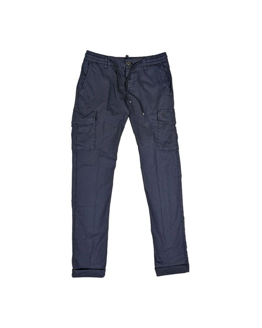 Mason's Blue Slim-Fit Trousers for men