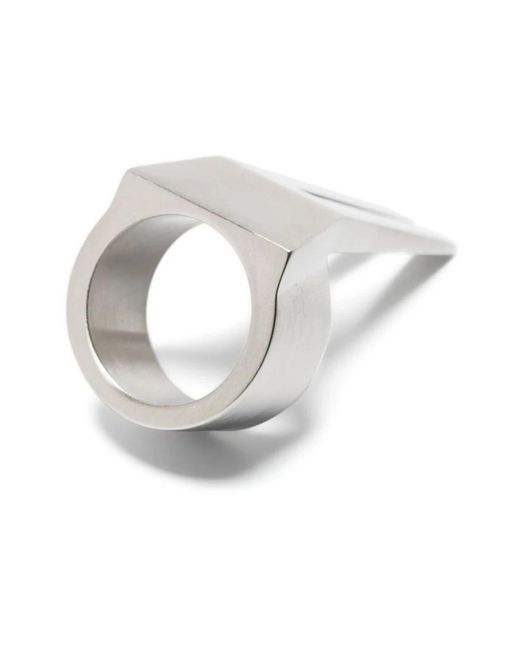Rick Owens White Rings