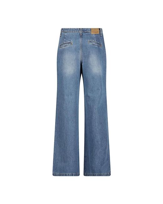 Ermanno Scervino Blue Wide Jeans
