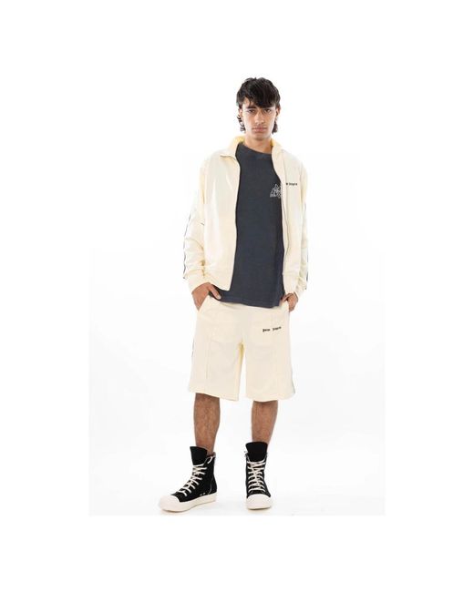 Palm Angels Classic Logo Track Jacket in het Natural voor heren