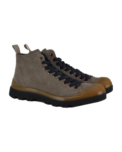 Pànchic Brown Lace-Up Boots for men
