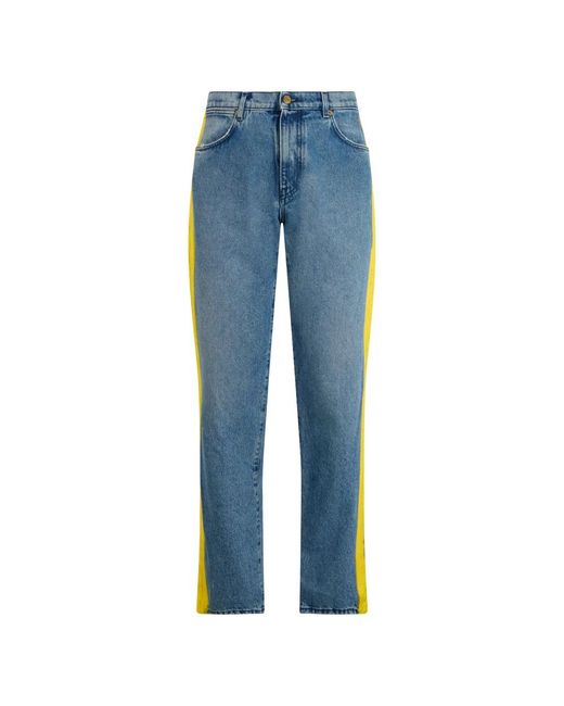Moschino Blue Straight Fit Jeans for men