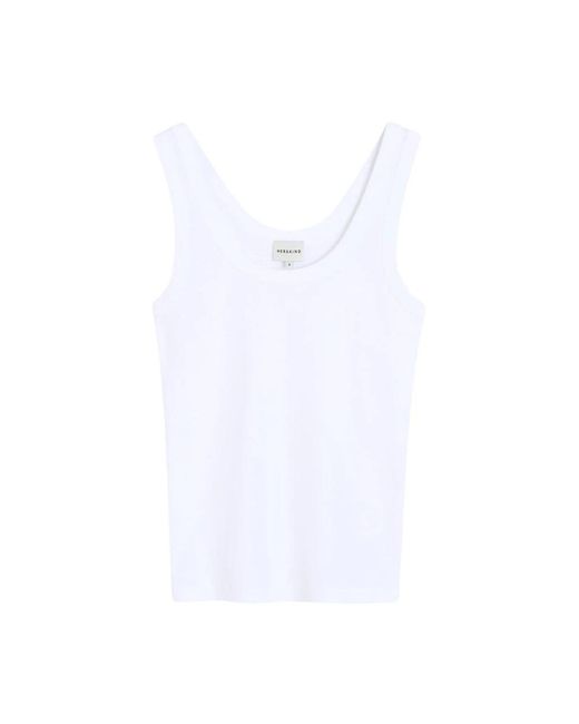 Birgitte Herskind White Sleeveless Tops