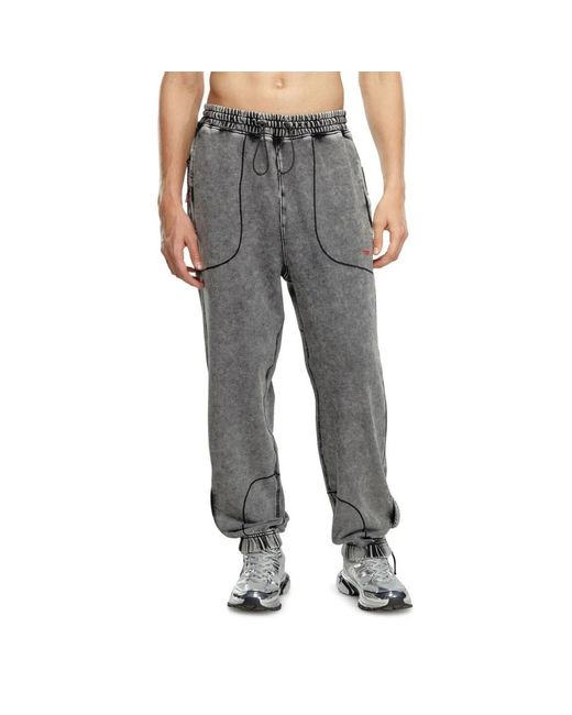 DIESEL Gray Sweatpants for men