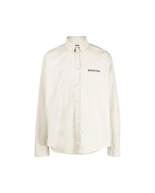 Balenciaga White Casual Shirts for men