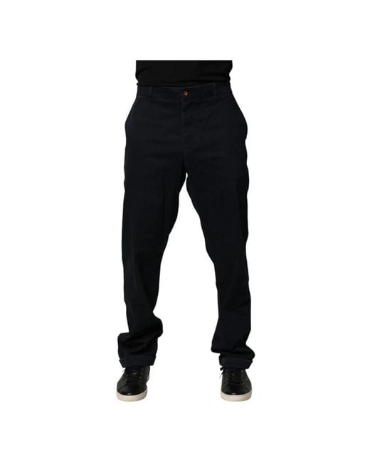 Harmont & Blaine Black Slim-Fit Trousers for men