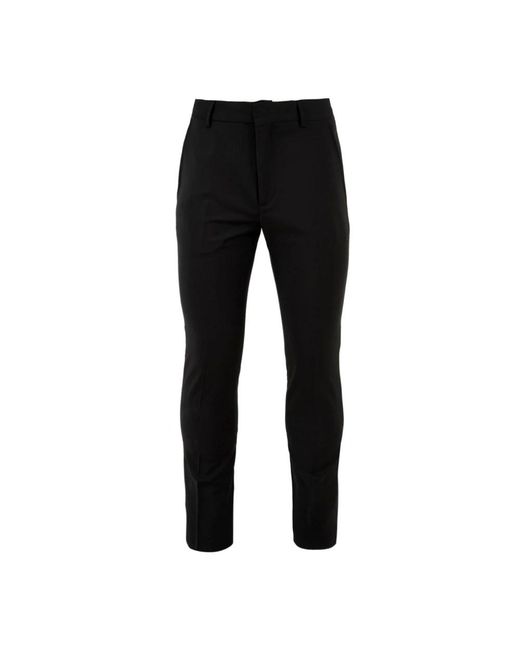 Daniele Alessandrini Black Slim-Fit Trousers for men
