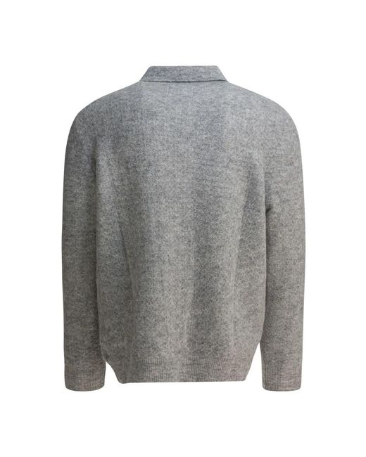 NN07 Alfie Polo Sweater in het Gray voor heren
