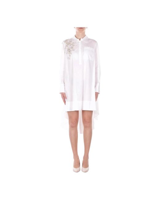 Blugirl Blumarine White Shirt Dresses
