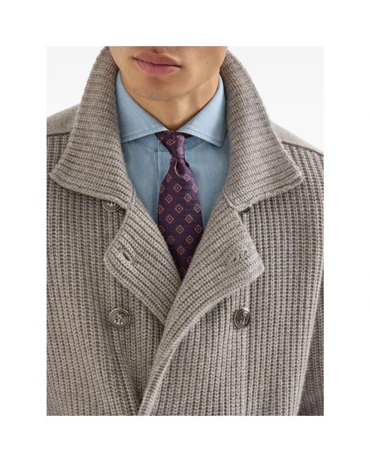 Ties di Brunello Cucinelli in Purple da Uomo