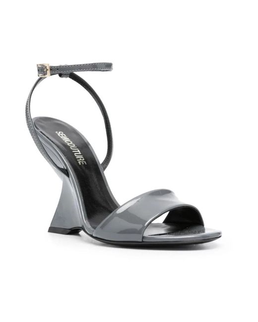 Semicouture Gray High Heel Sandals