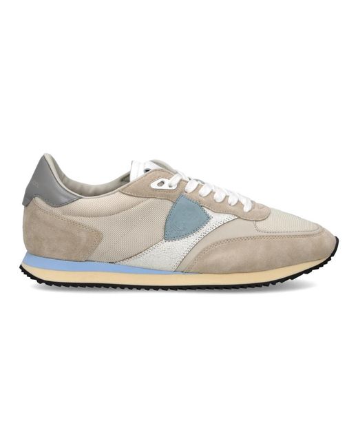 Philippe Model Schoenen ,Katoen Blville Running Sneakers in het White voor heren