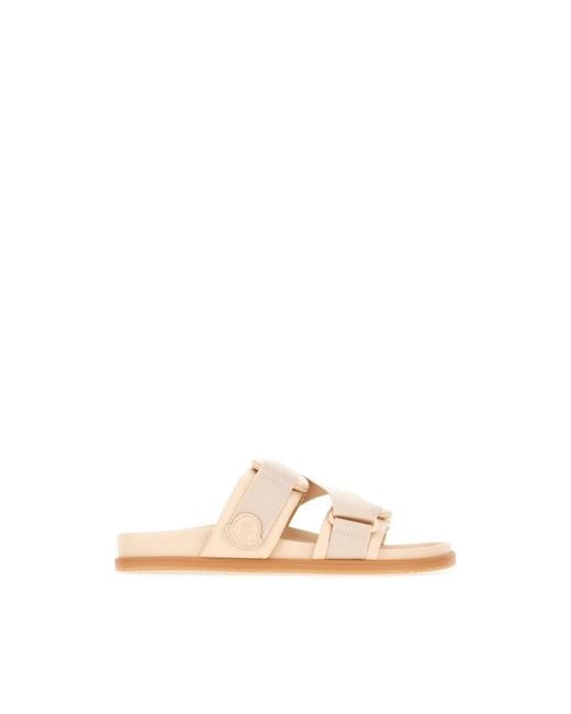 Moncler Natural Sliders